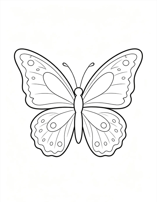 tranh tô màu con bướm 1