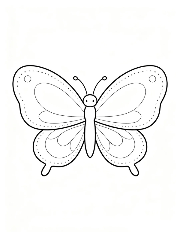 tranh tô màu con bướm 3