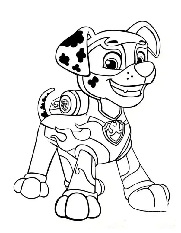 tranh tô màu con chó 24