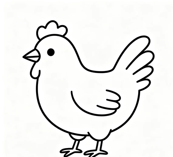 tranh tô màu con gà 31