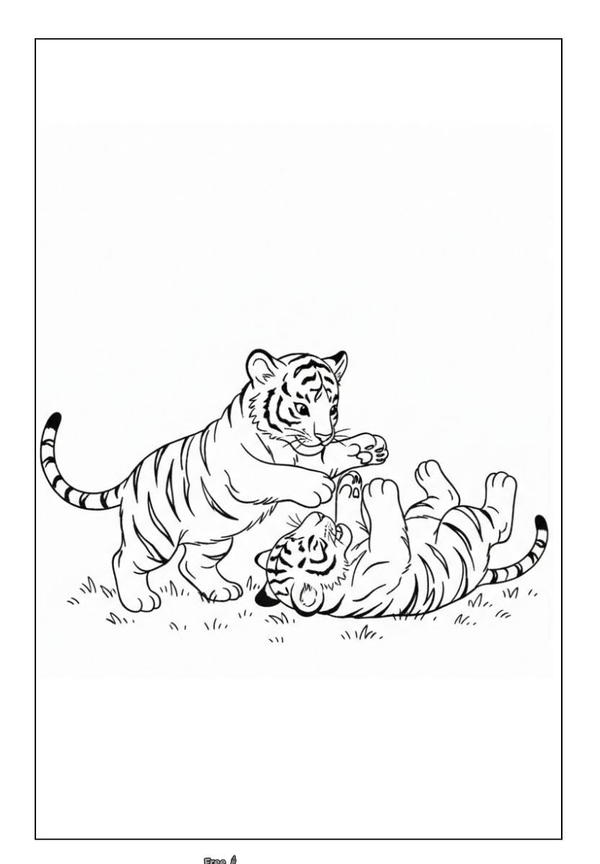 tranh tô màu con hổ 16