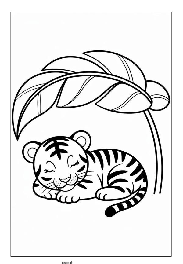 tranh tô màu con hổ 17