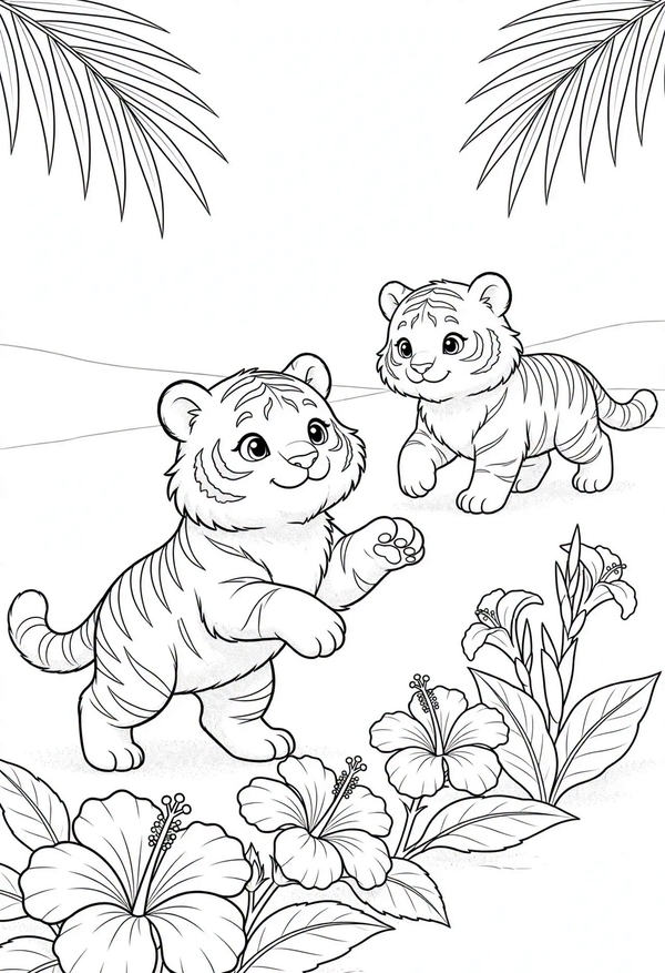 tranh tô màu con hổ 23