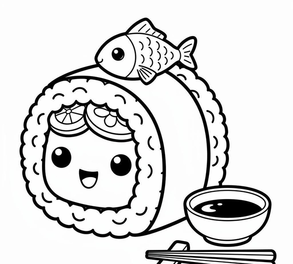 tranh tô màu đồ ăn 30