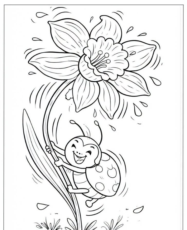 tranh tô màu hoa 29