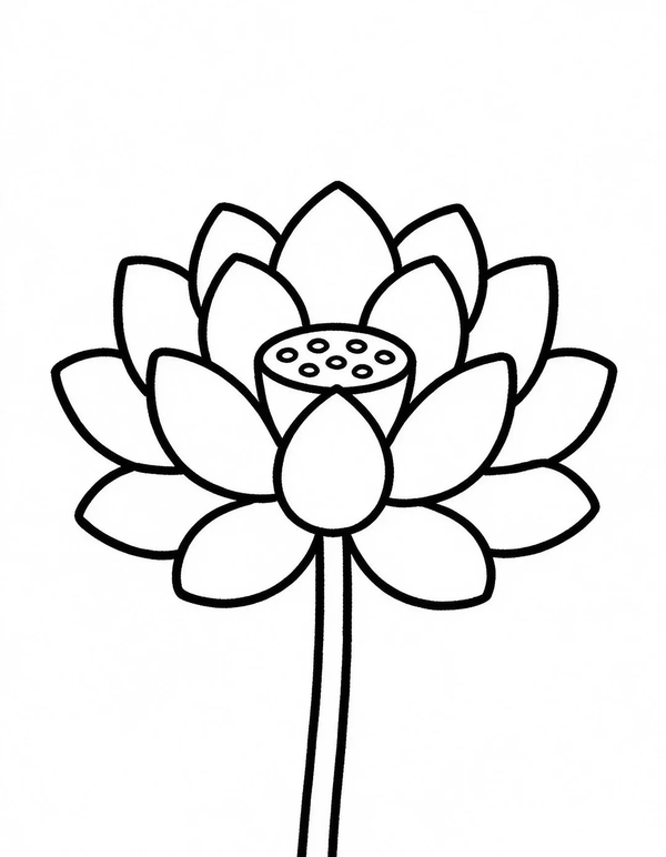 tranh tô màu hoa sen 40