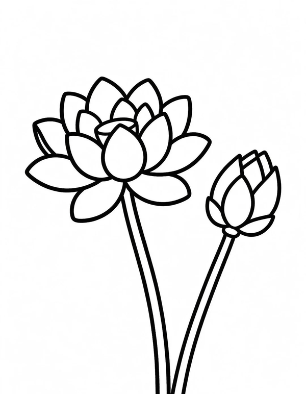 tranh tô màu hoa sen 41