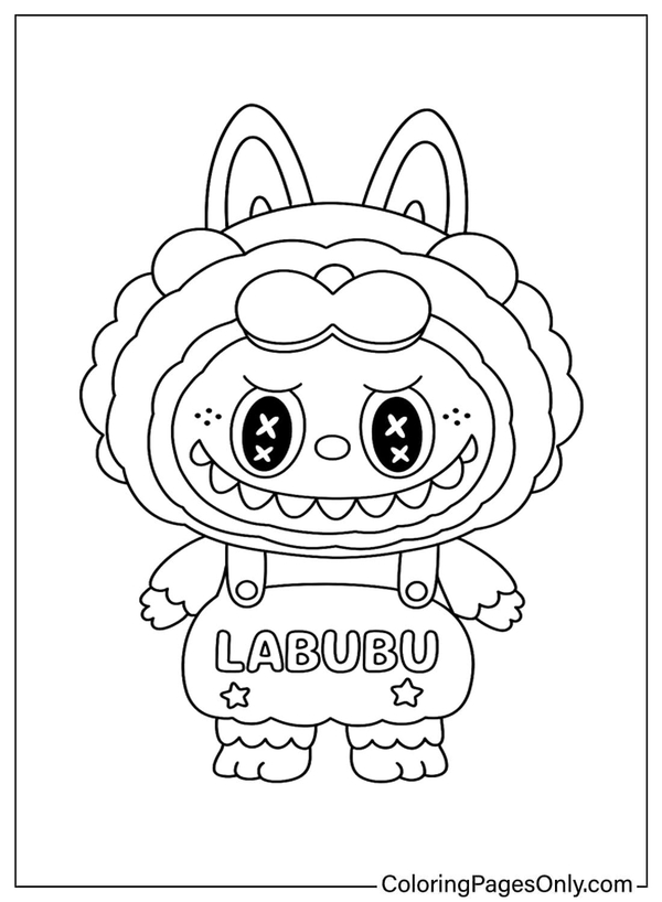 tranh tô màu labubu 25