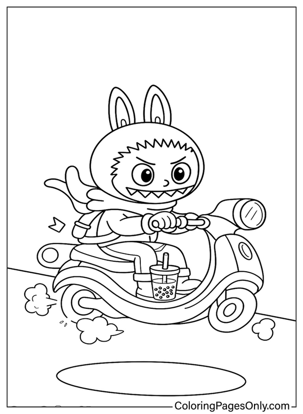 tranh tô màu labubu 26