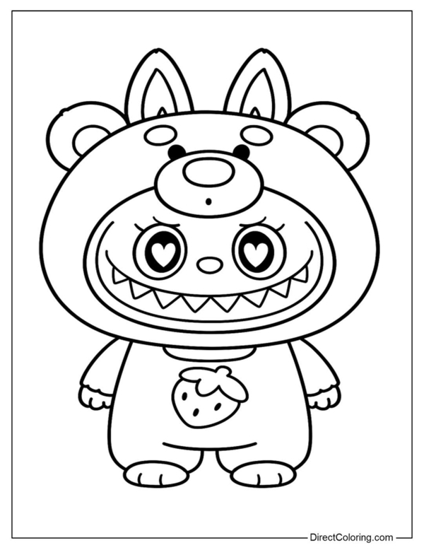 tranh tô màu labubu 5