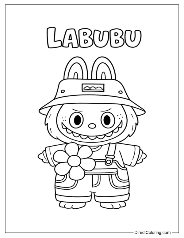 tranh tô màu labubu 6