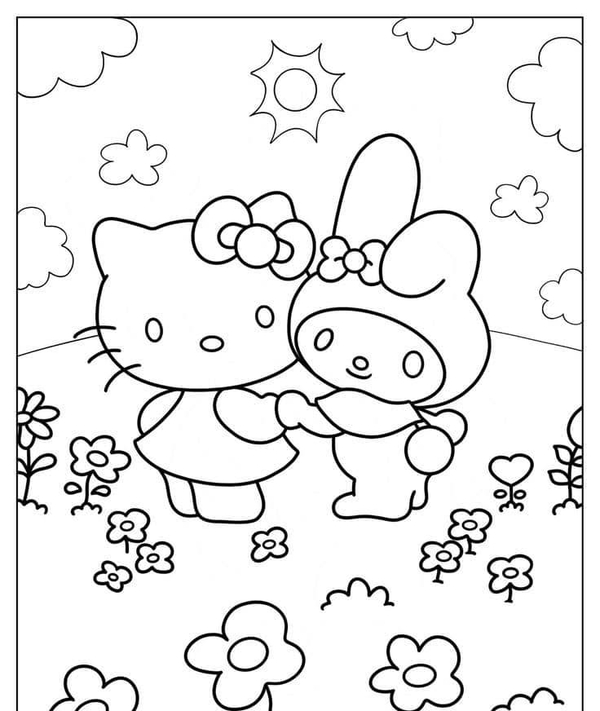 tranh tô màu melody 10