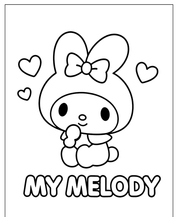 tranh tô màu melody 13