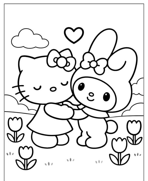 tranh tô màu melody 15