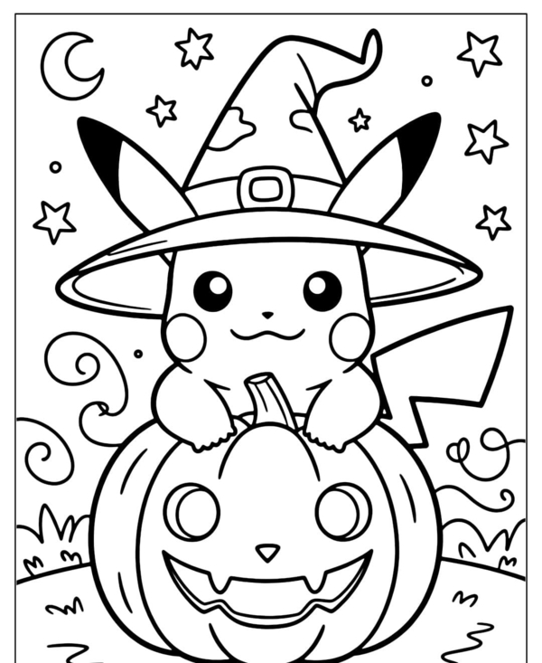 tranh tô màu pokemon 16