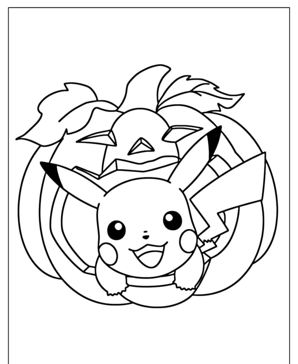 tranh tô màu pokemon 17