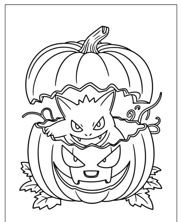 tranh tô màu pokemon 19