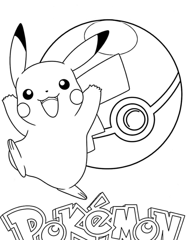 tranh tô màu pokemon 24