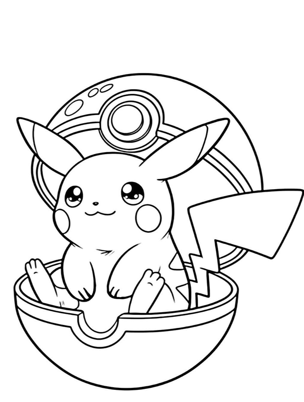 tranh tô màu pokemon 26