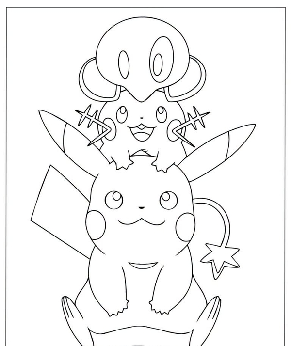 tranh tô màu pokemon 32