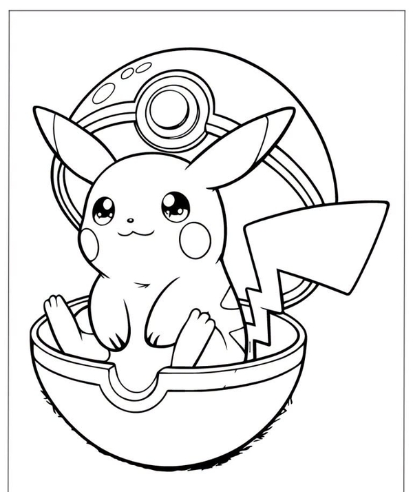 tranh tô màu pokemon 33