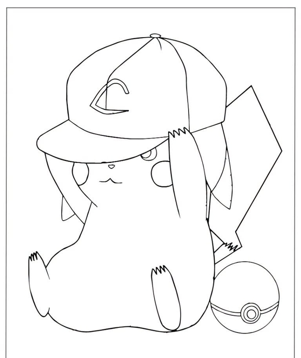 tranh tô màu pokemon 34