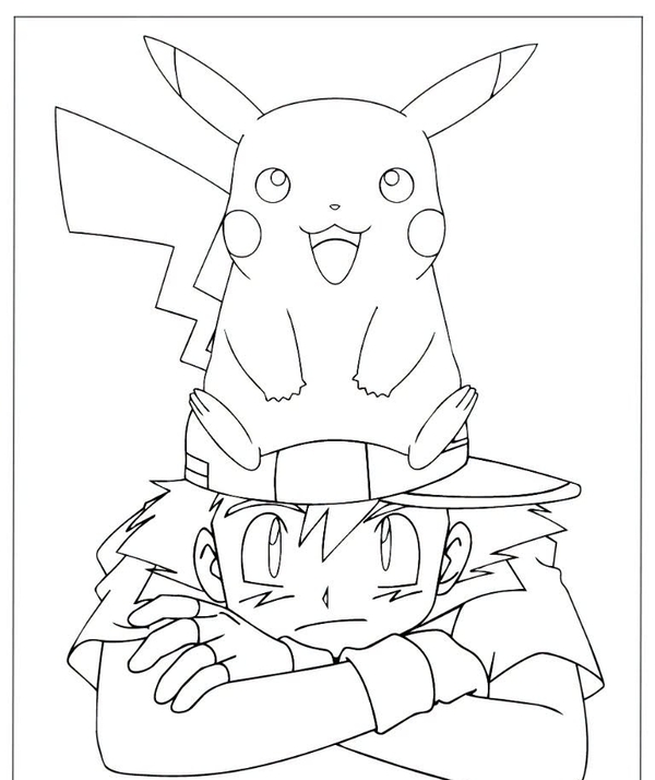 tranh tô màu pokemon 35