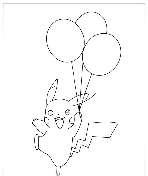 tranh tô màu pokemon 36