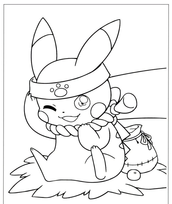 tranh tô màu pokemon 37