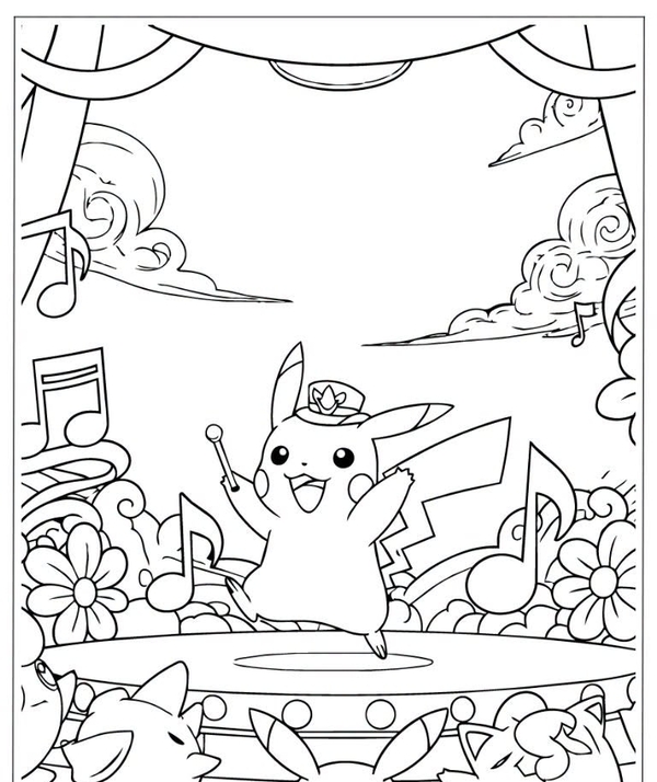 tranh tô màu pokemon 40