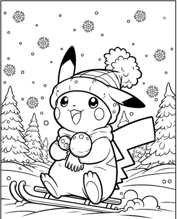 tranh tô màu pokemon 6