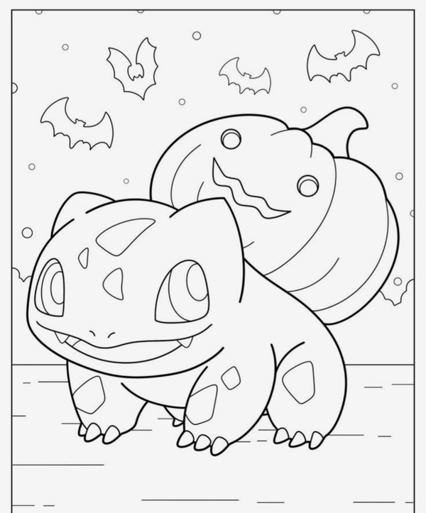 tranh tô màu pokemon 7