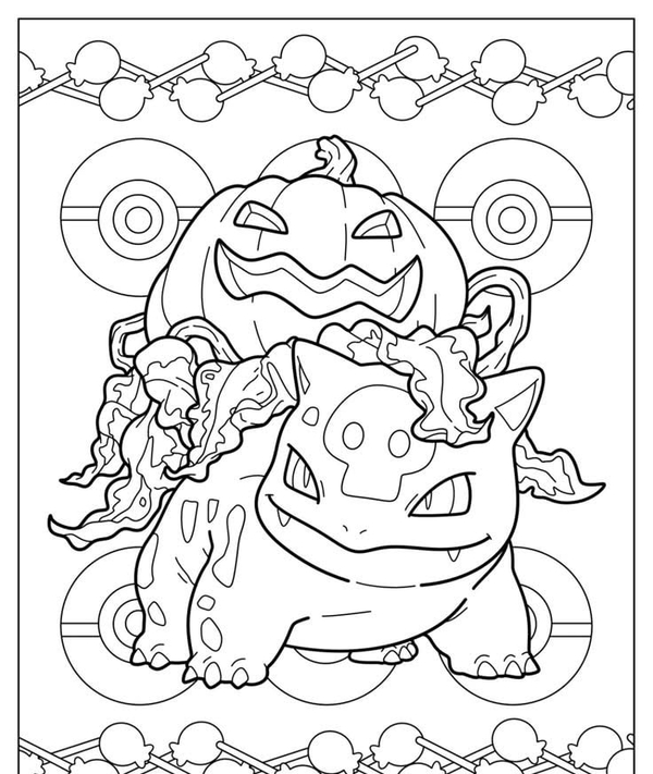 tranh tô màu pokemon 8