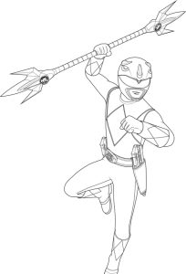 tranh tô màu siêu nhân gao 1