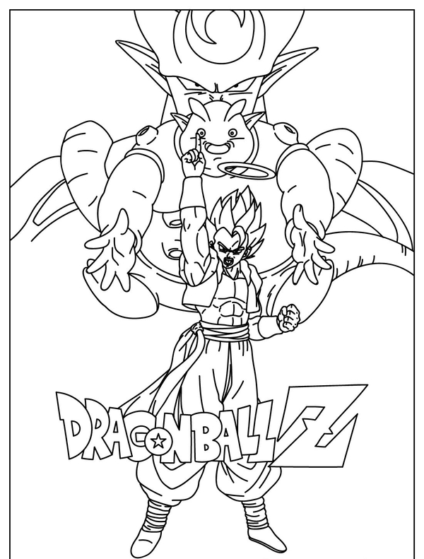 tranh tô màu songoku 10