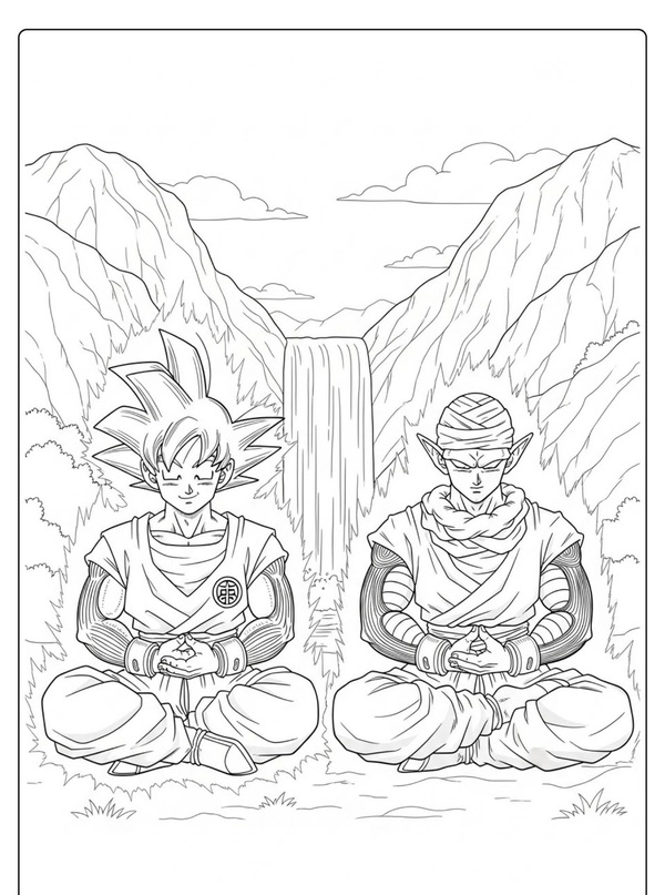tranh tô màu songoku 20