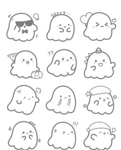 tranh tô màu sticker cute 1