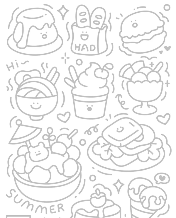 tranh tô màu sticker cute 8