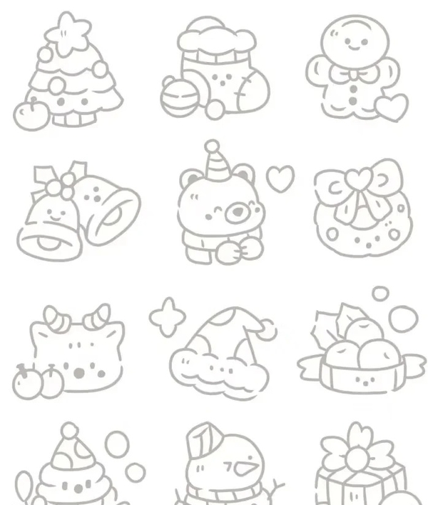 tranh tô màu sticker cute 9
