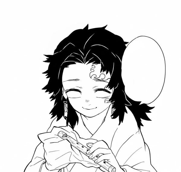 tranh tô màu thanh gươm diệt quỷ yoriichi 10
