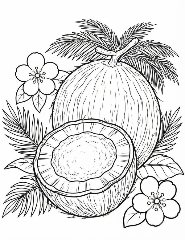 tranh tô màu trái cây 26