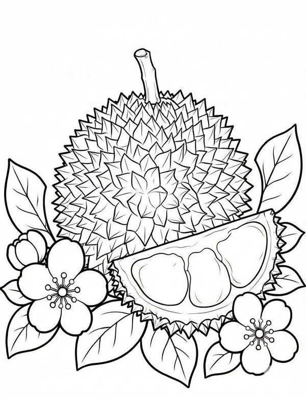 tranh tô màu trái cây 27