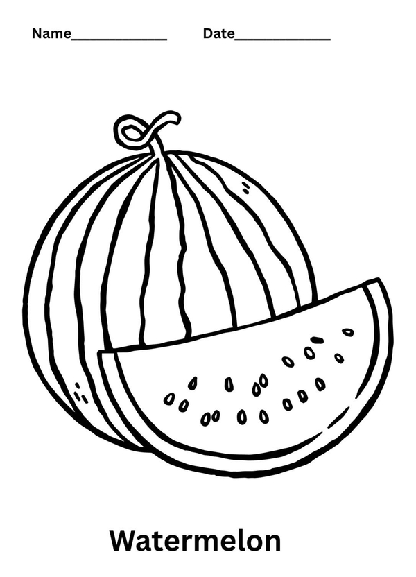 tranh tô màu trái cây 9