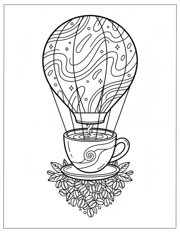 tranh tô màu cái chén 10