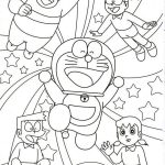 tranh tô màu doraemon 1