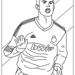 tranh tô màu ronaldo 1